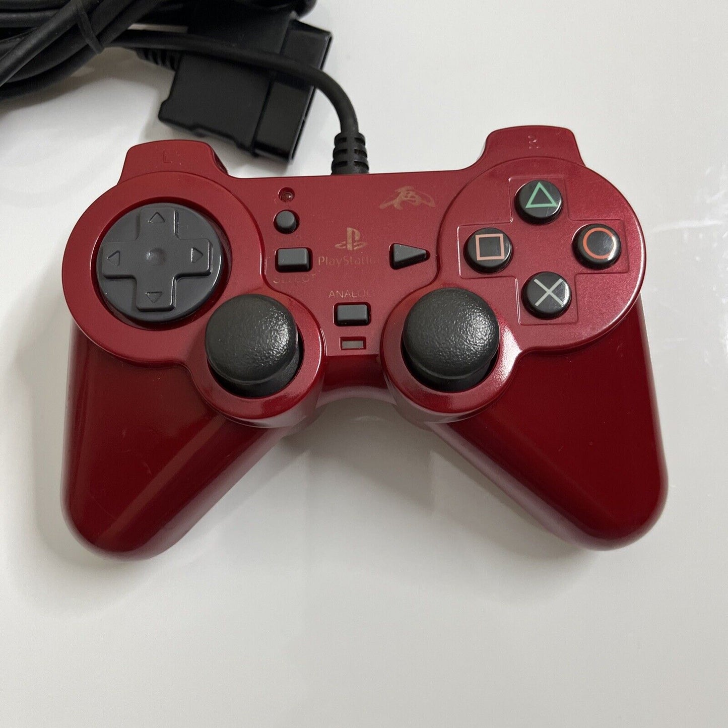 Fujiwork Sony Playstation PS2 Controller Analog Renysa Pad Red With Rapid Fire