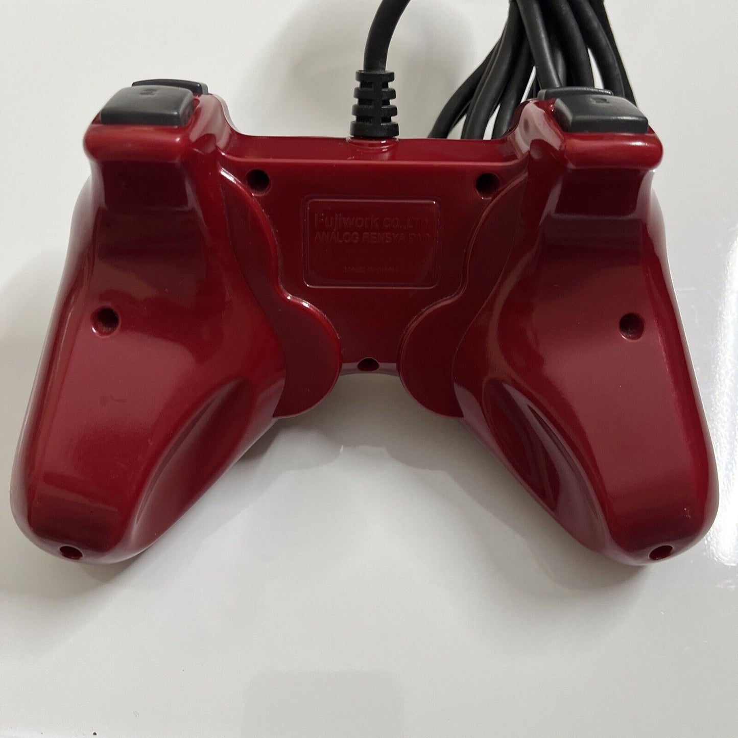 Fujiwork Sony Playstation PS2 Controller Analog Renysa Pad Red With Rapid Fire