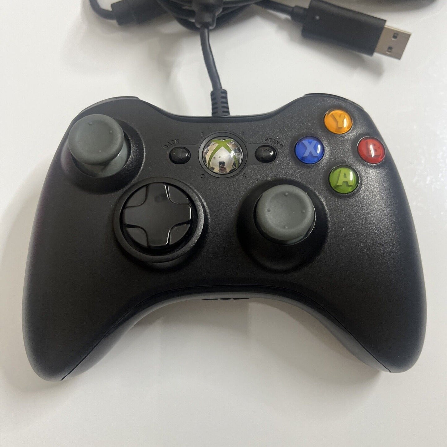 Genuine Official Microsoft Xbox 360 Controller Wired USB Black for PC XBOX 360