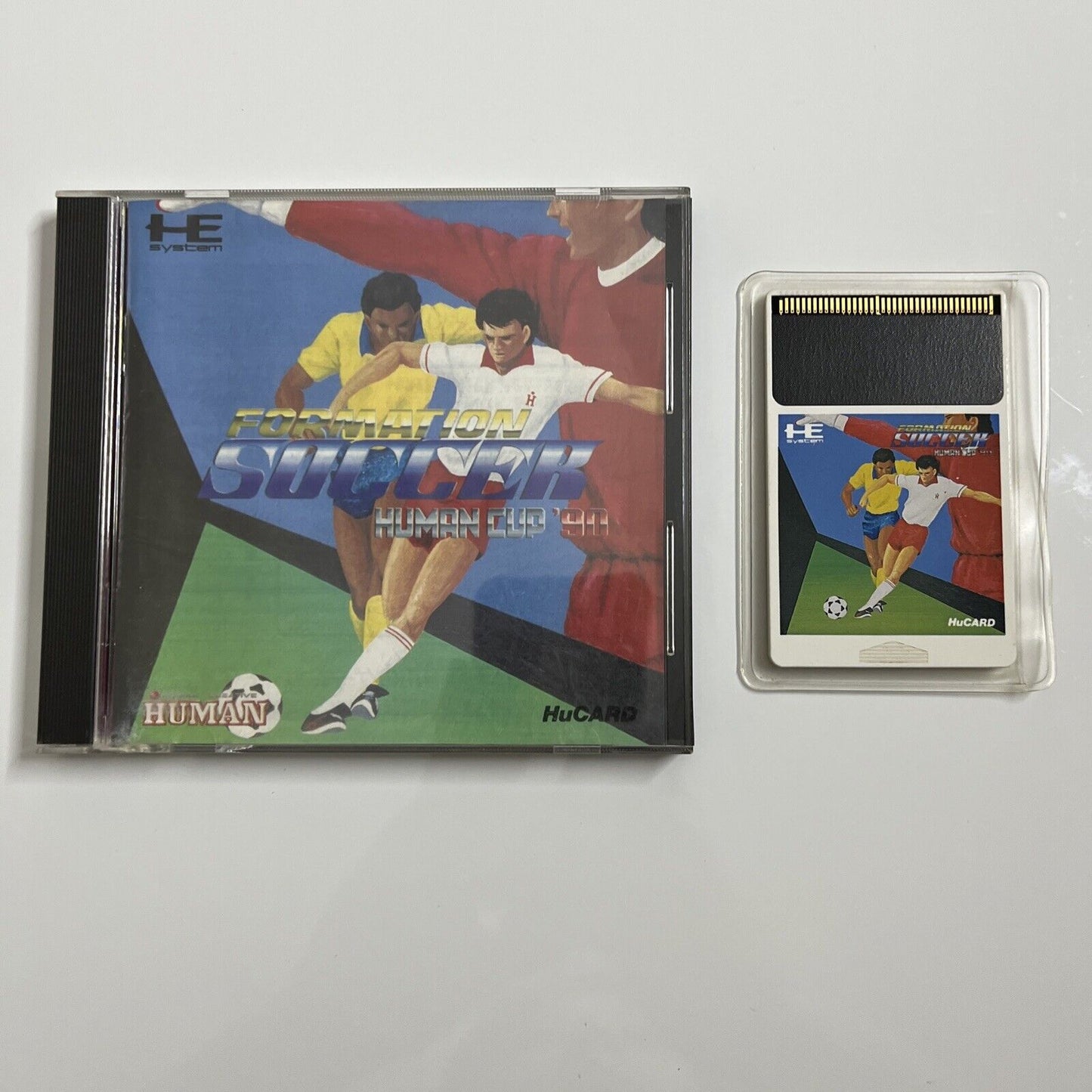 Formation Soccer Human Cup 90 PC Engine PCE NTSC-J JAPAN 1990 Game Complete