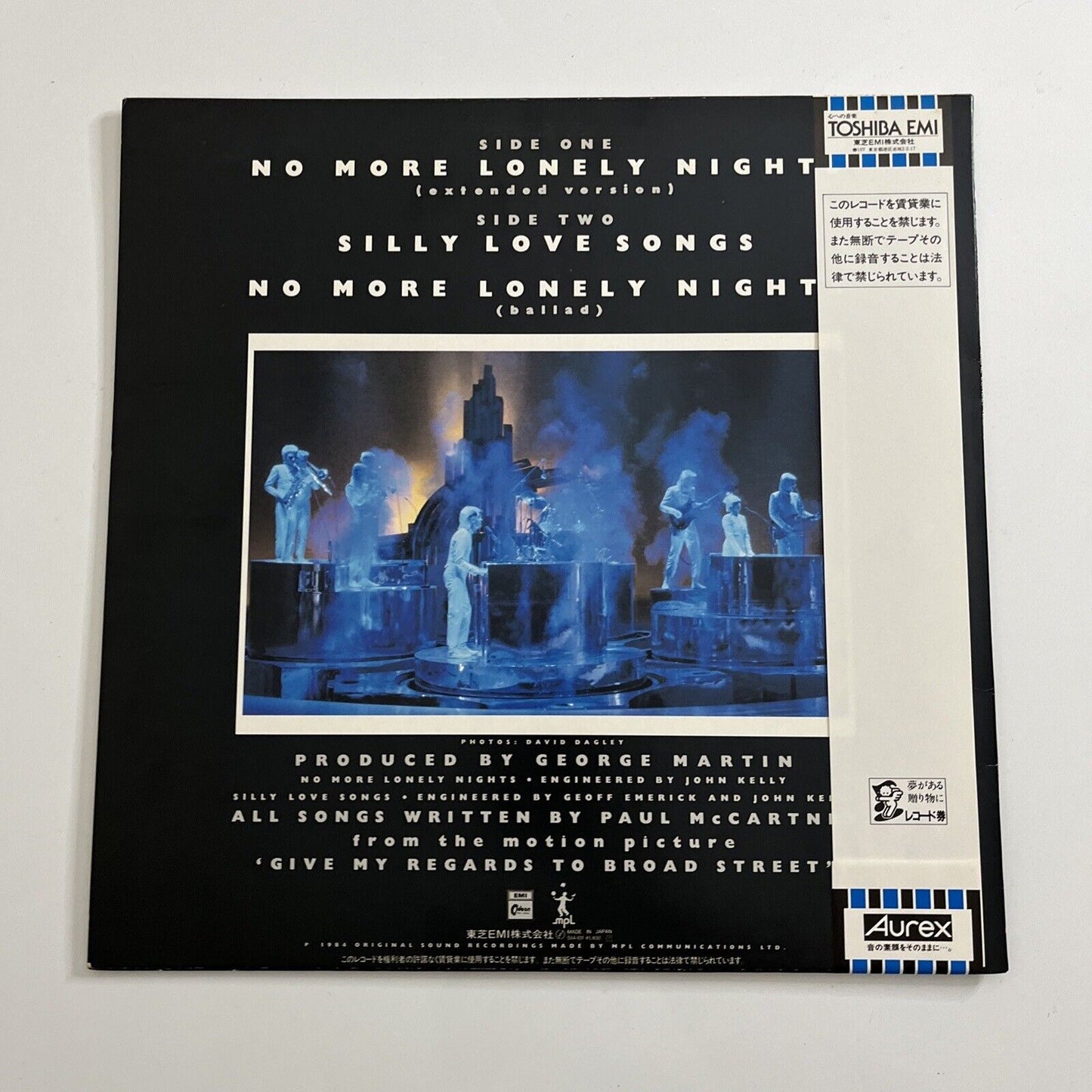 Paul McCartney - No More Lonely Nights 12" Vinyl Record 1984 45 RPM S14-101 Obi