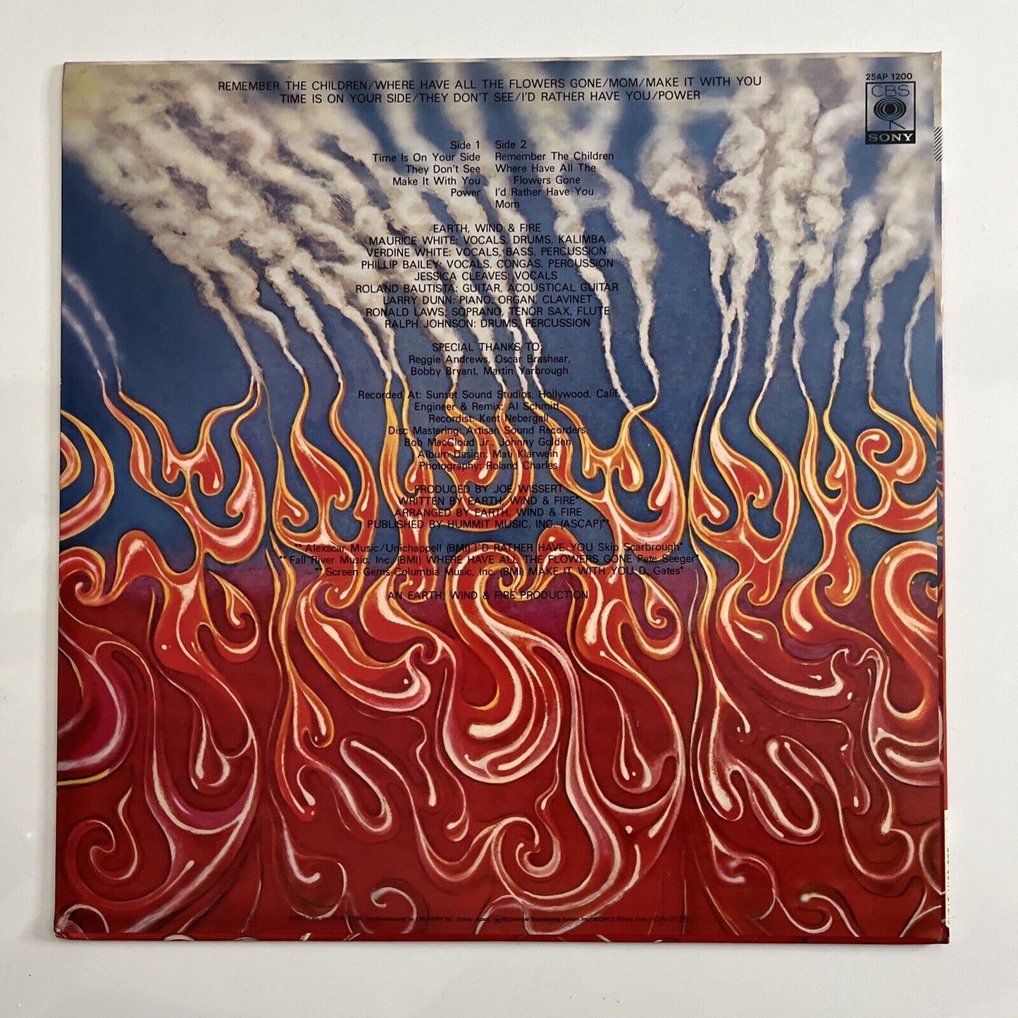 Earth Wind & Fire - Last Days And Time LP Vinyl Record 1978 25AP-1200