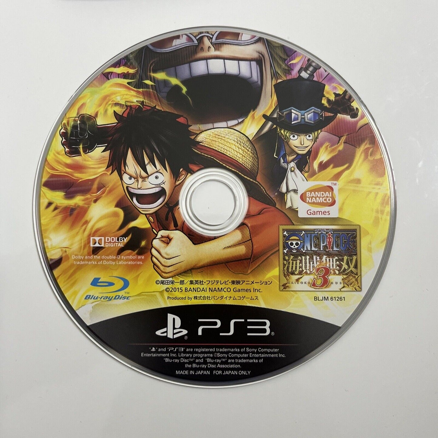 One Piece Kaizoku Musou 3  Sony PlayStation 3 PS3 JAPAN Game Complete