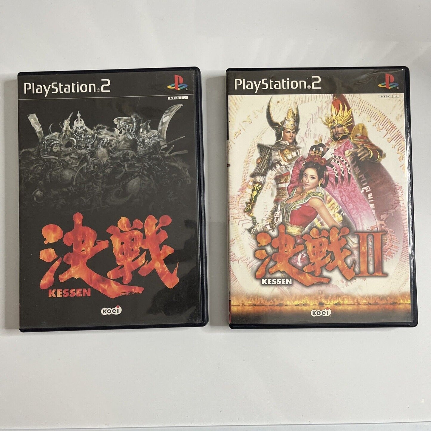 Kessen 1 & 2  Sony PlayStation PS2 NTSC-J JAPAN Game Complete