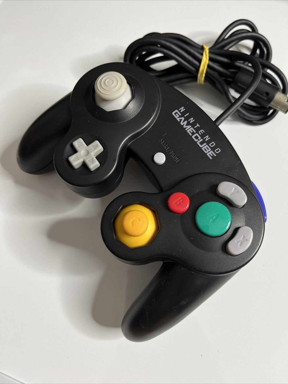 Official Nintendo GameCube Controller Black - Genuine tested and cleaned
