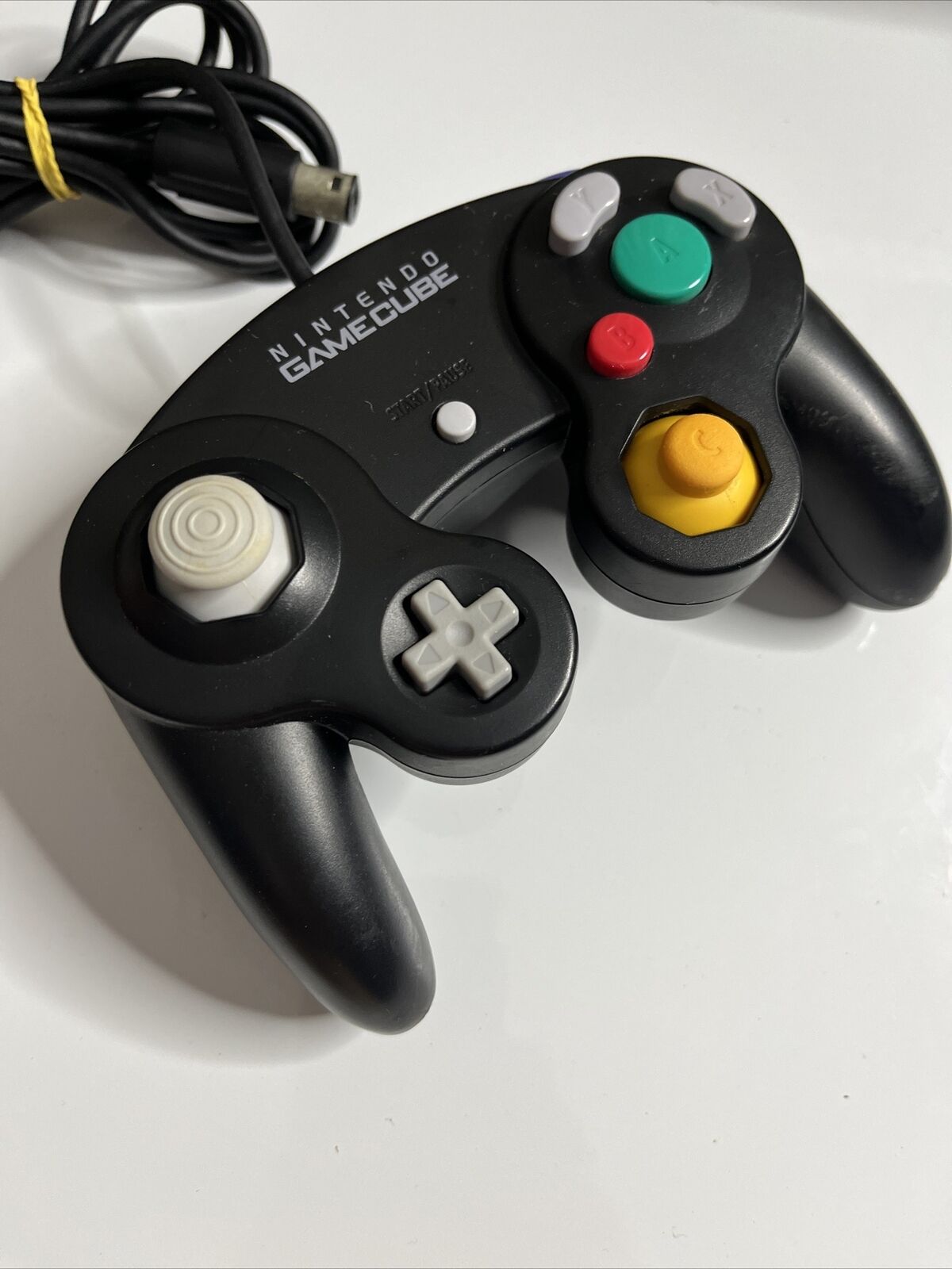 Official Nintendo GameCube Controller Black - Genuine tested and cleaned
