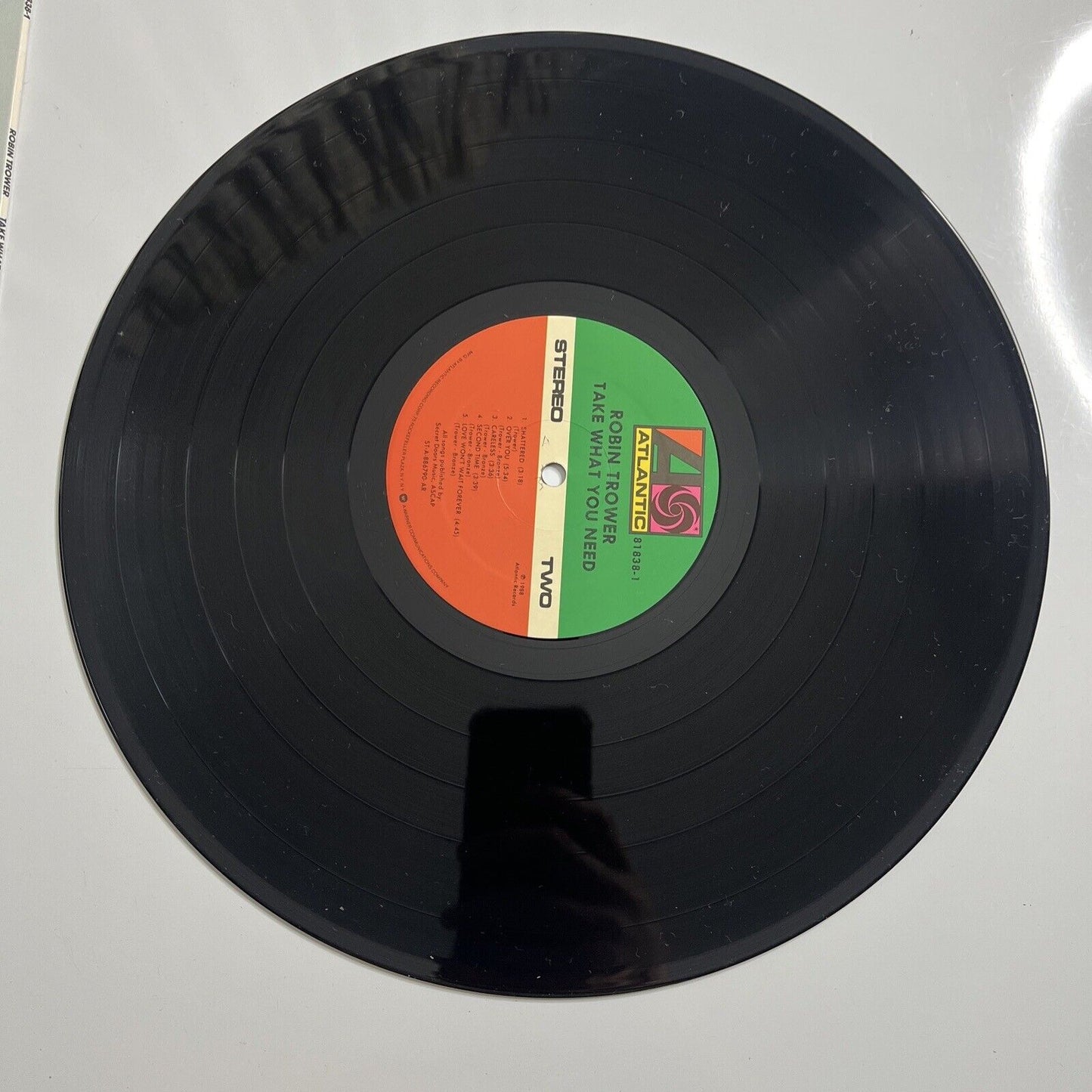 Take What You Need by Robin Trower LP 1988 Vinyl Record Atlantic