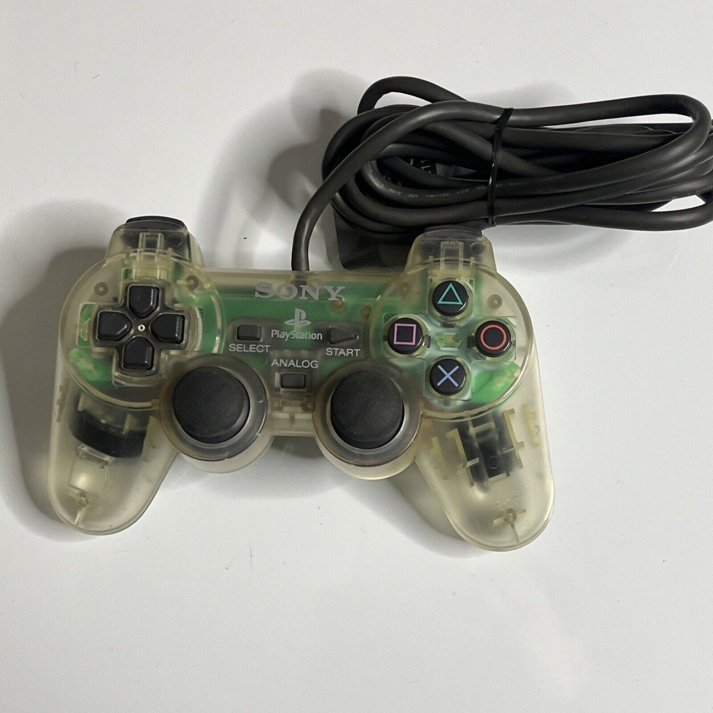Authentic Sony PlayStation Dual Shock Controller Clear Transparent Genuine