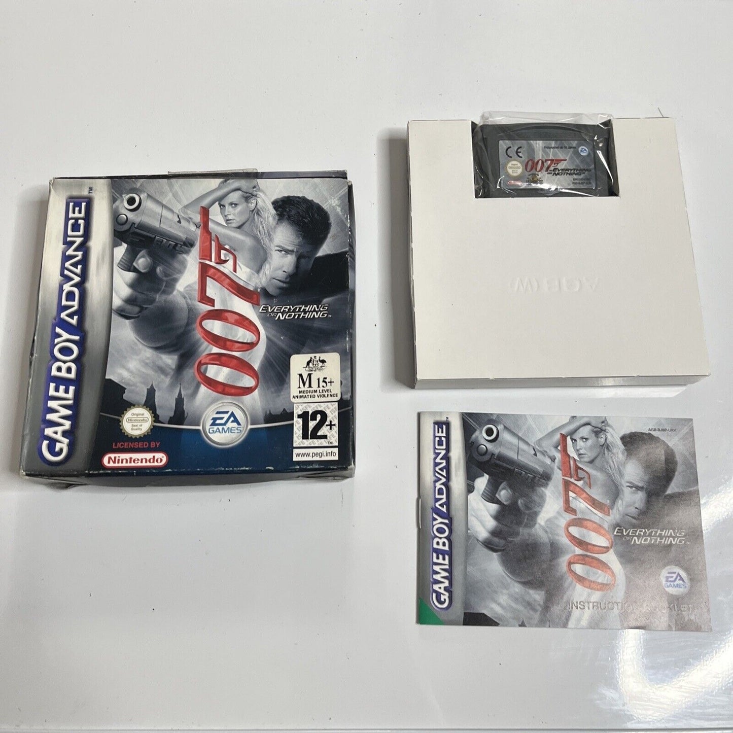 James Bond 007 Everything Or Nothing GBA Nintendo Gameboy Advance Game Complete