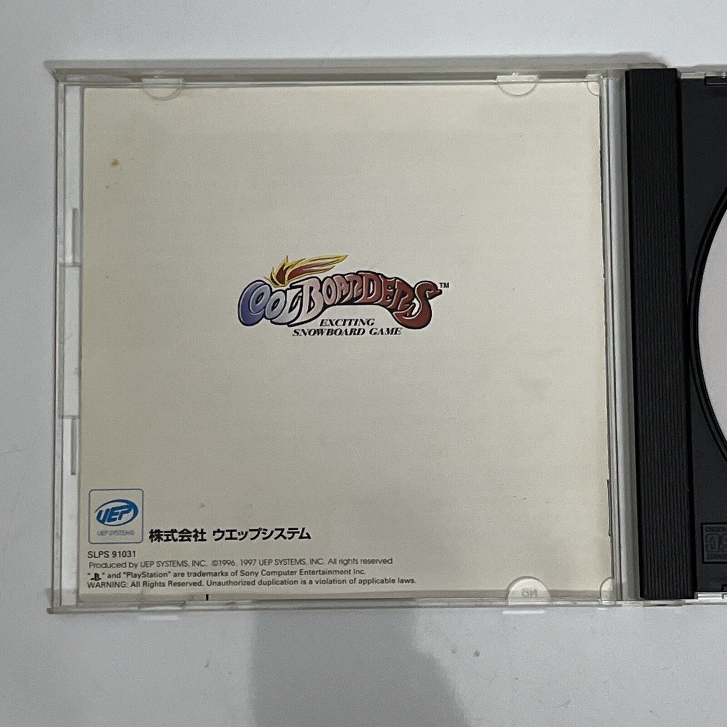 Cool Boarders PS1 Sony PlayStation NTSC-J JAPAN Snowboarding 1996 Game Complete