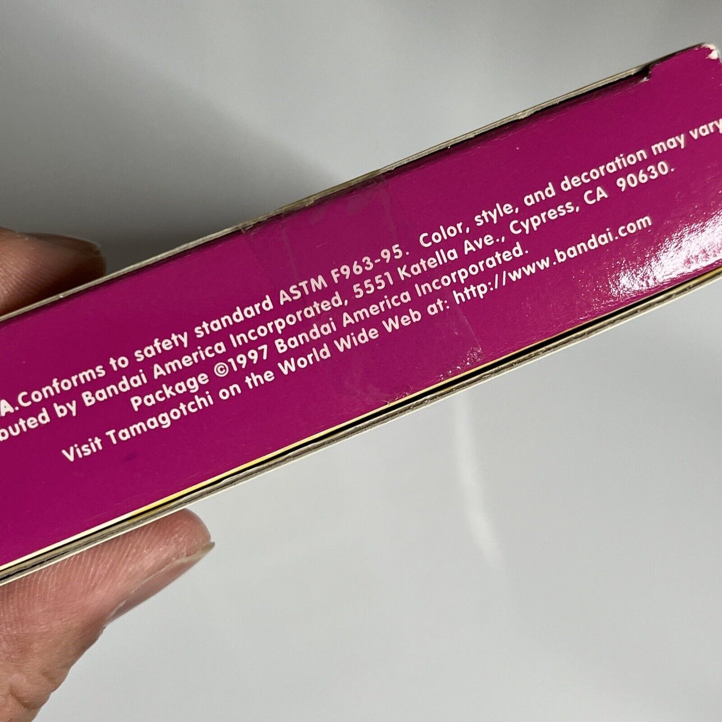 Original 1997 Tamagotchi Sealed in Box Pink Version NEW