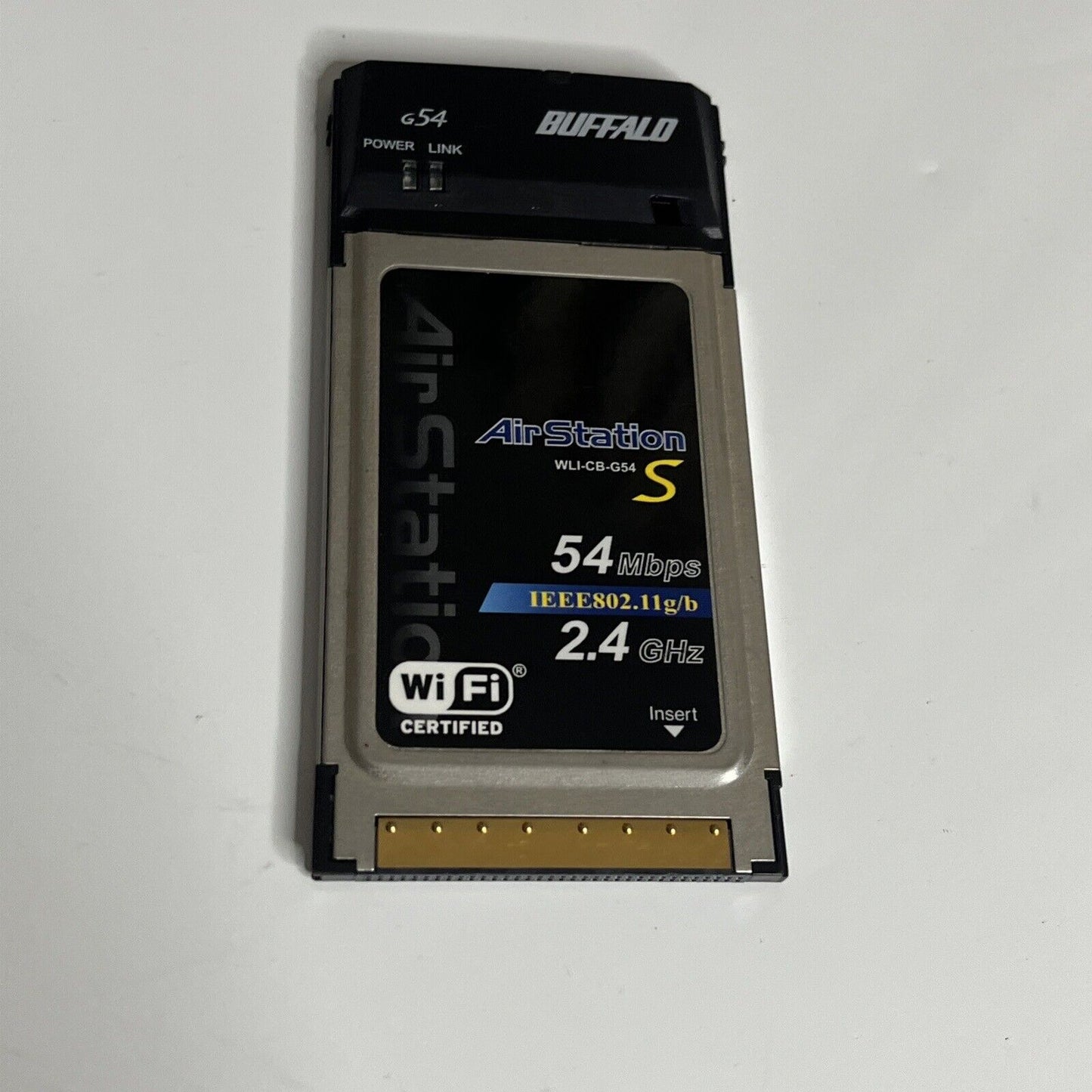 Buffalo Air Station WiFI Wireless Network Card Laptop 54 Mbps PCMCIA WLI-CB-G54