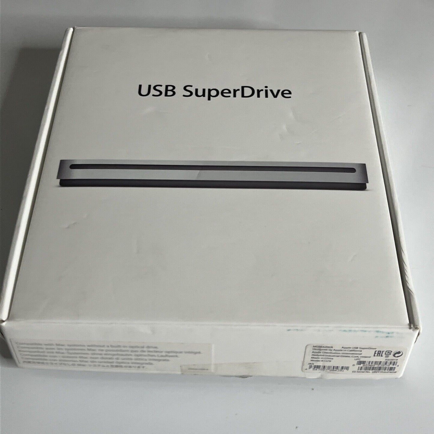 Apple USB SuperDrive CD/DVD External Drive Reader and Burner Silver A1379