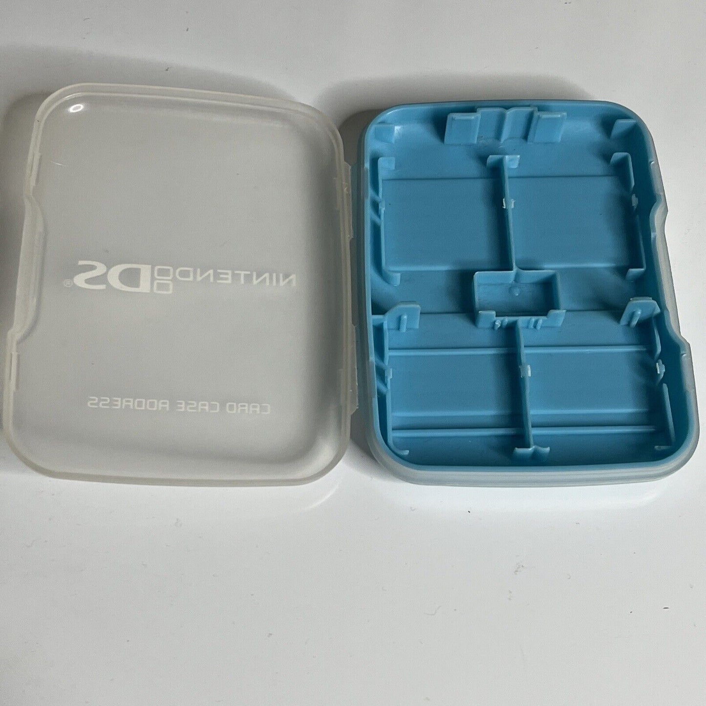 Nintendo DS Game Case Holder Blue Transparent Fits 8