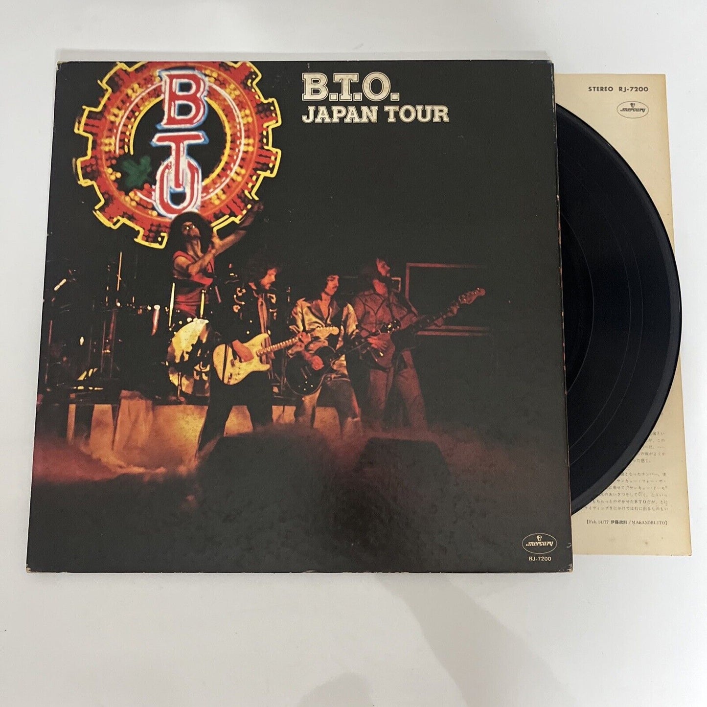 Bachman-Turner Overdrive – B.T.O. Japan Tour LP 1977 Vinyl Gatefold RJ-7200