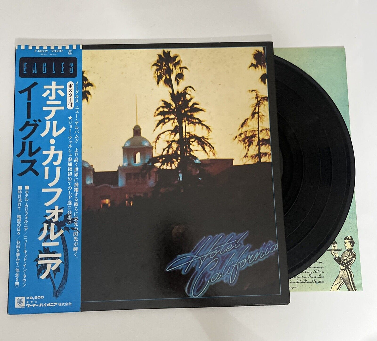 Eagles - Hotel California LP 1976 Vinyl Record Gatefold Obi Poster P-10221Y
