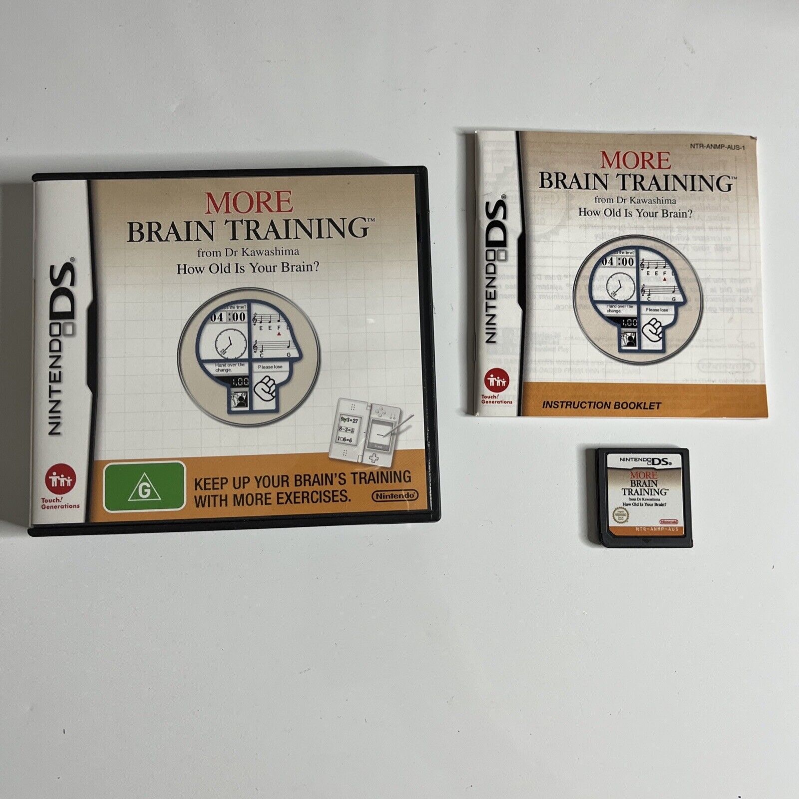 More Brain Training Nintendo DS NDS Game Complete with Manual – Retro Unit