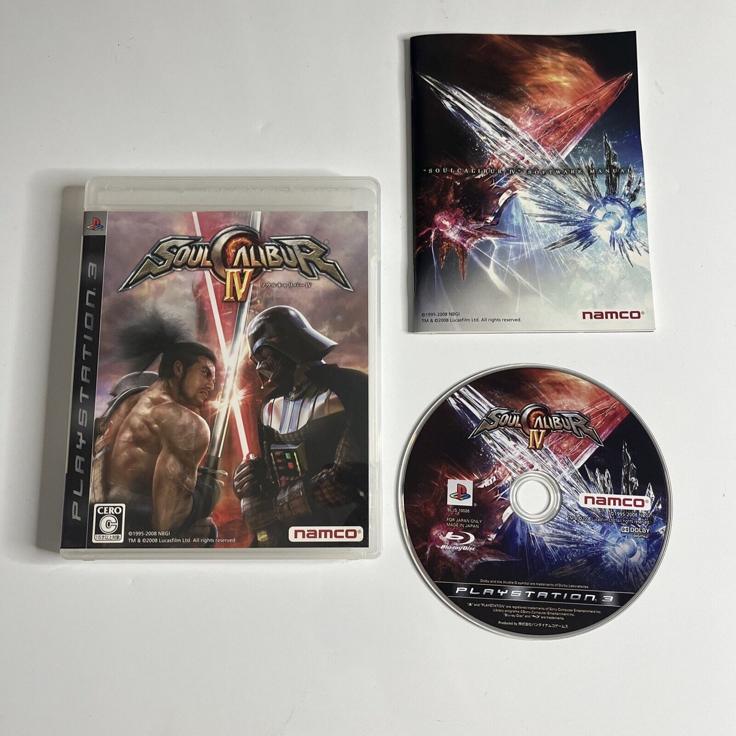 Soul Calibur IV Sony PlayStation 3 PS3 JAPAN Namco Fighting Game Complete