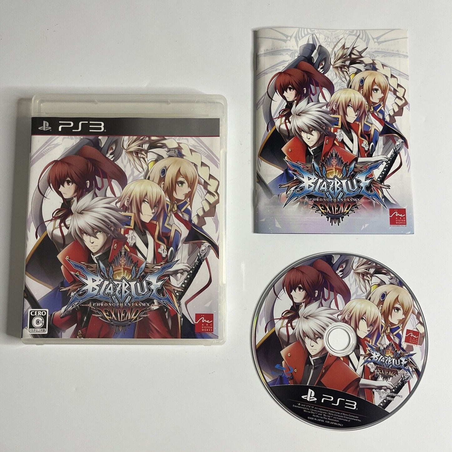 BlazBlue: Chrono Phantasma Extend Sony PlayStation 3 PS3 JAPAN Game Complete