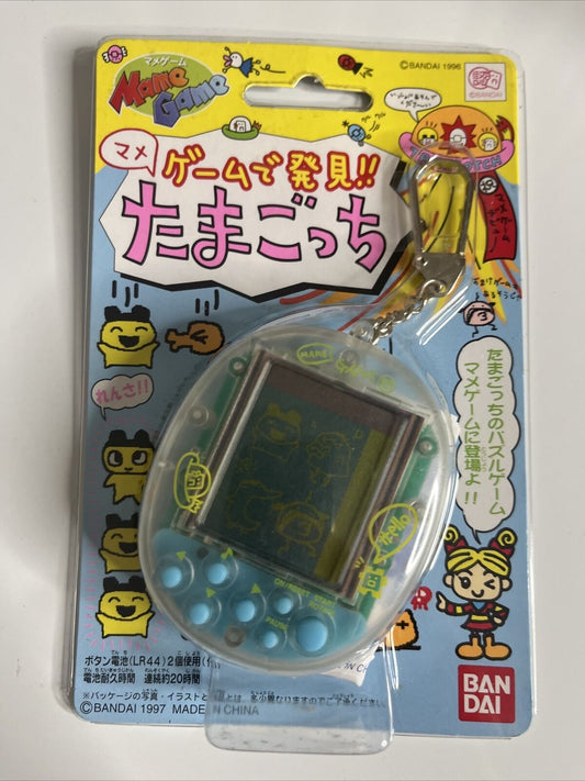 Tamagotchi Mame Electronic Puzzle Game Bandai Clear Transparent 1997 NEW