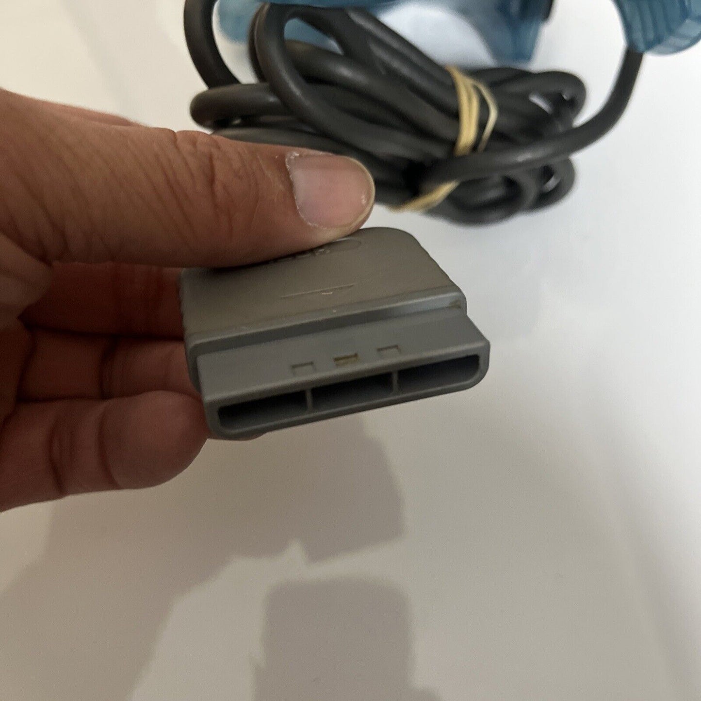 Hori Analog Sindou Pad PlayStation PS1 PS2 Fighting Controller Blue Transparent