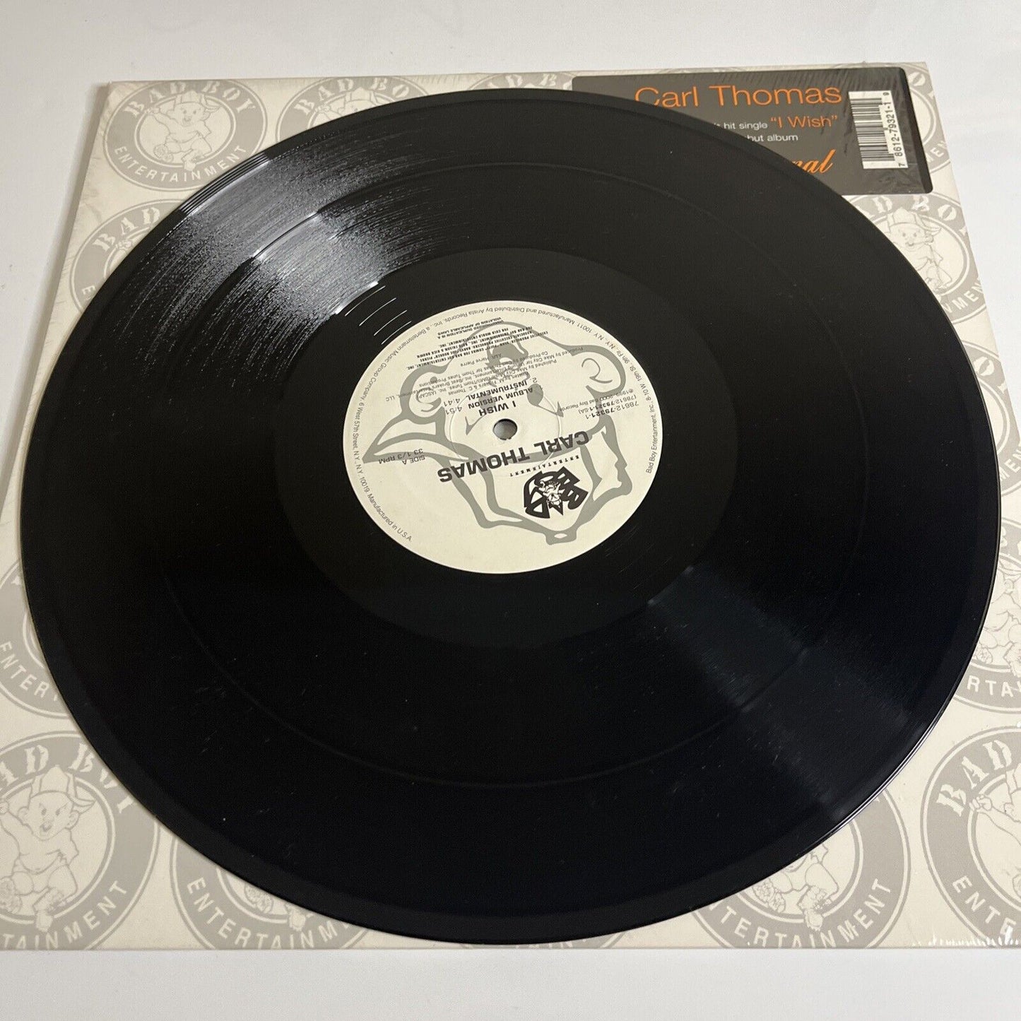 Carl Thomas – I Wish 12" Vinyl Record 2000 Bad Boy Entertainment