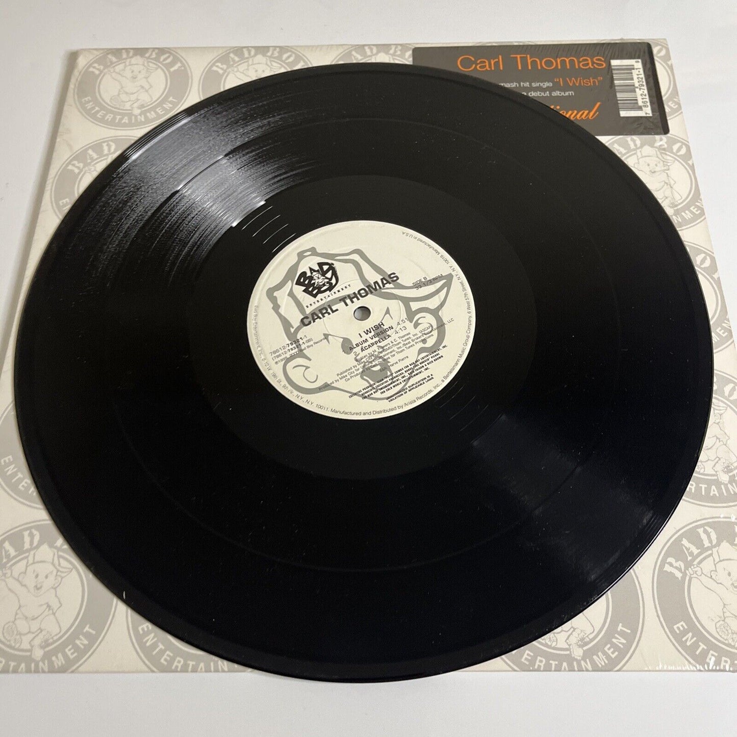 Carl Thomas – I Wish 12" Vinyl Record 2000 Bad Boy Entertainment