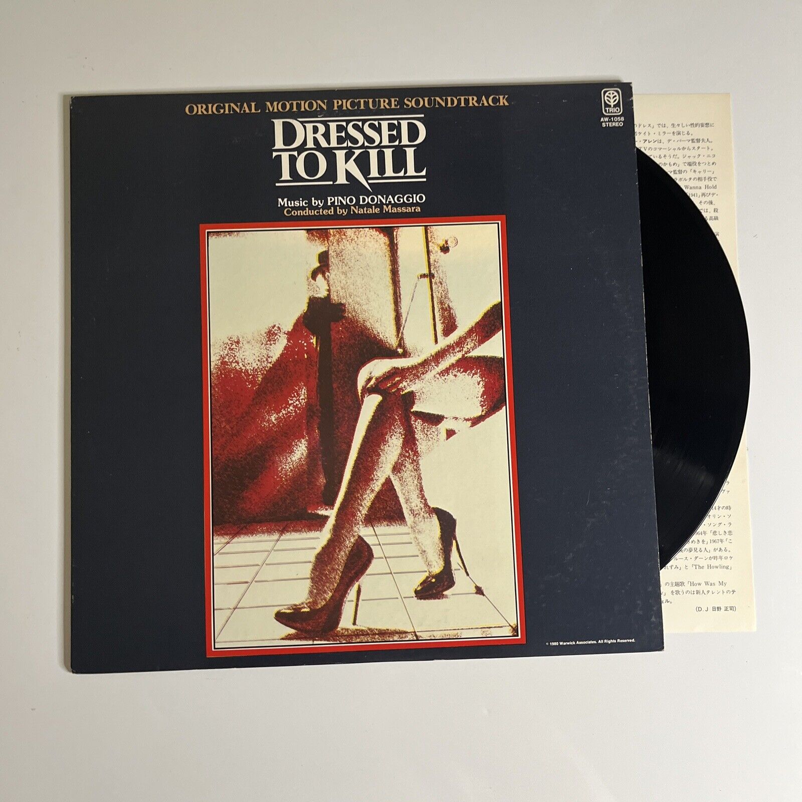 Dressed To Kill (Original Motion Picture Soundtrack) LP 1980 Vinyl AW