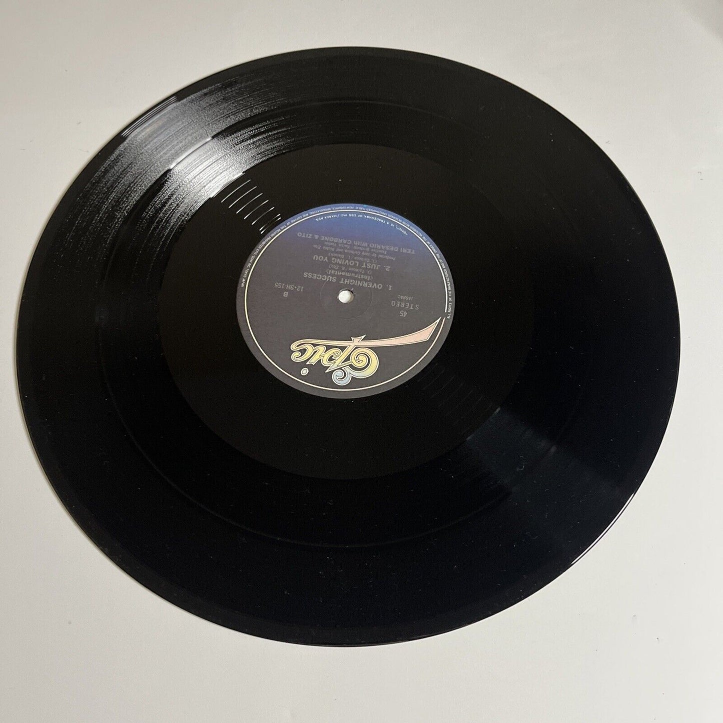 Teri Desario With Carbone & Zito – Overnight Success 12" Vinyl Record 1984 Obi