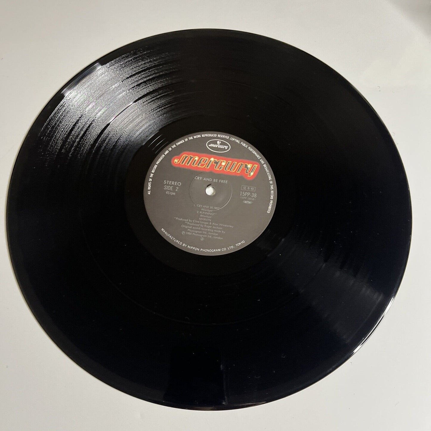 Marilyn – Cry And Be Free 12" Vinyl 1984 Record Obi Promo 15PP-38