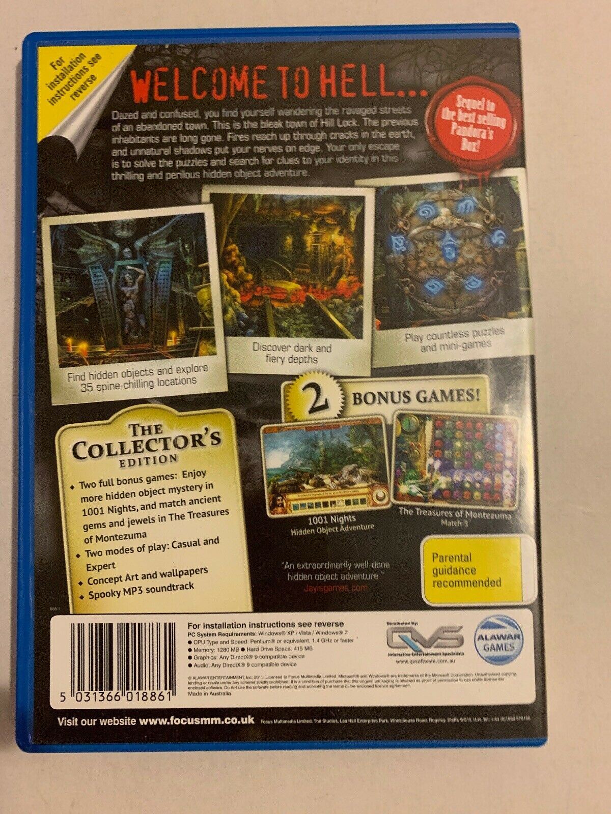 Vampire Saga 2 Welcome To Hell Lock PC Game Collectors Edition Free Post