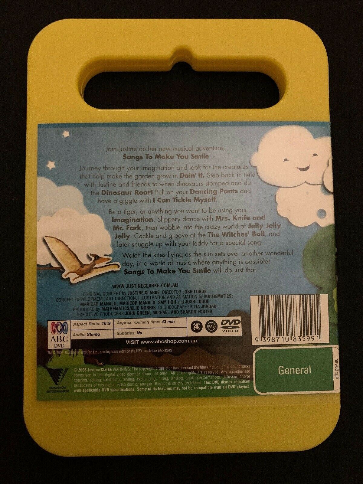 Justine Clark: Songs To Make Your Smile (DVD, 2008) Region 4