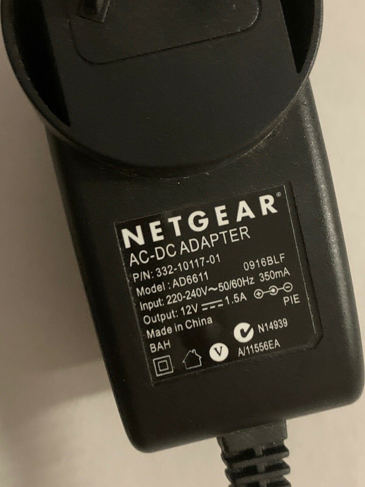 Genuine Netgear AD6611 AC Adapter 12V 1A For Router