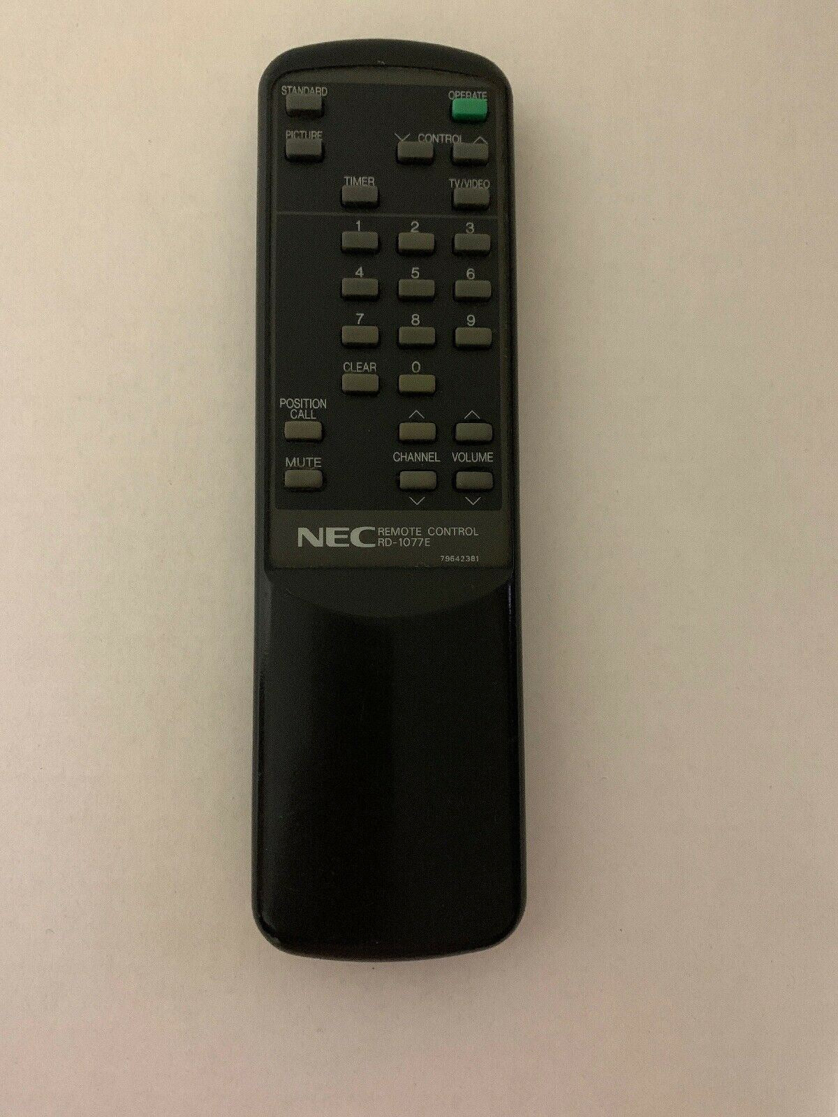 Genuine NEC RD-1077E Remote Control For TV