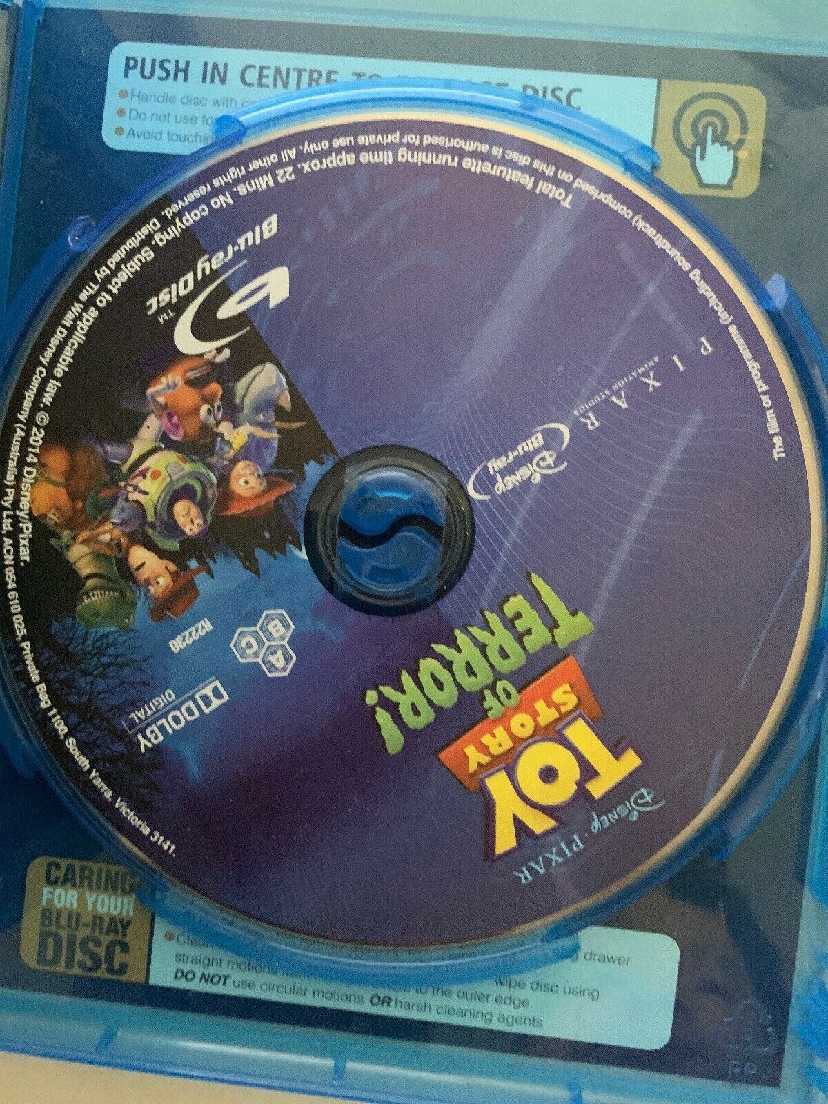 Toy Story of Terror (Blu-ray, 2014) Disney Animation Film. All Regions