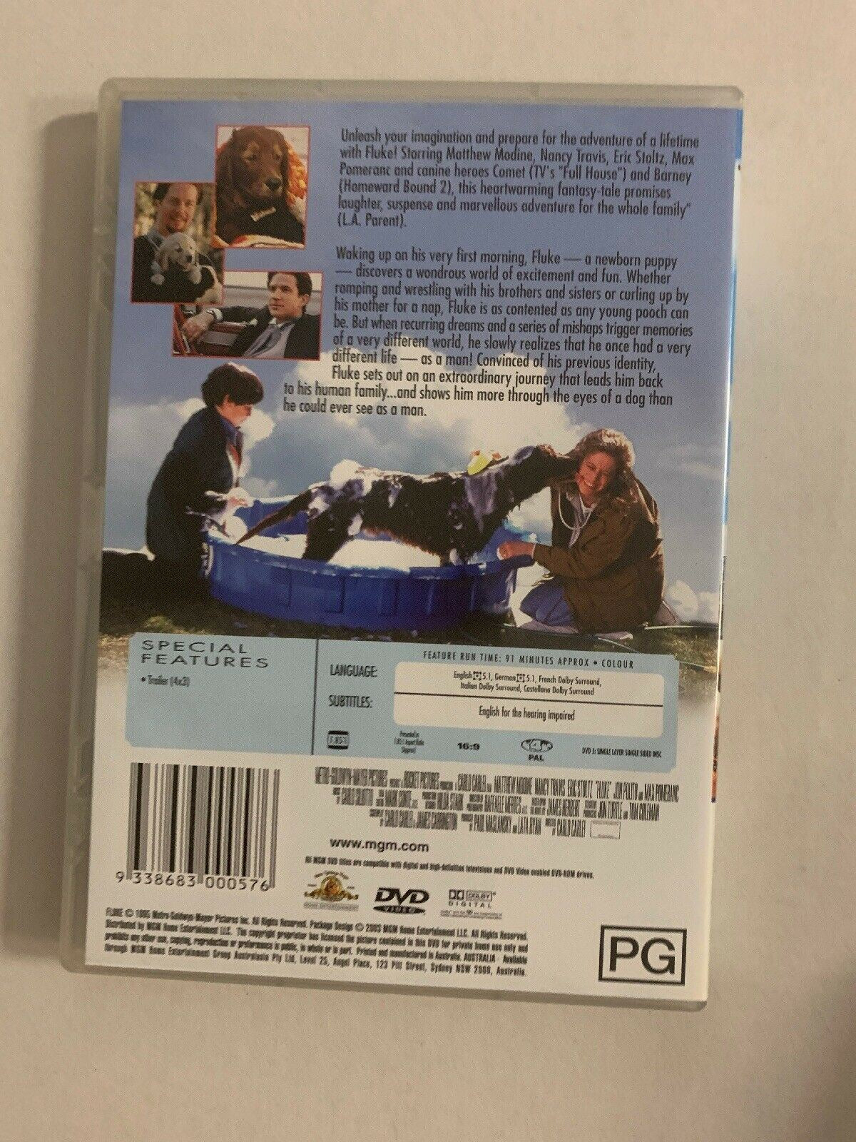Fluke (1995, DVD) Region 4 Aussie Seller