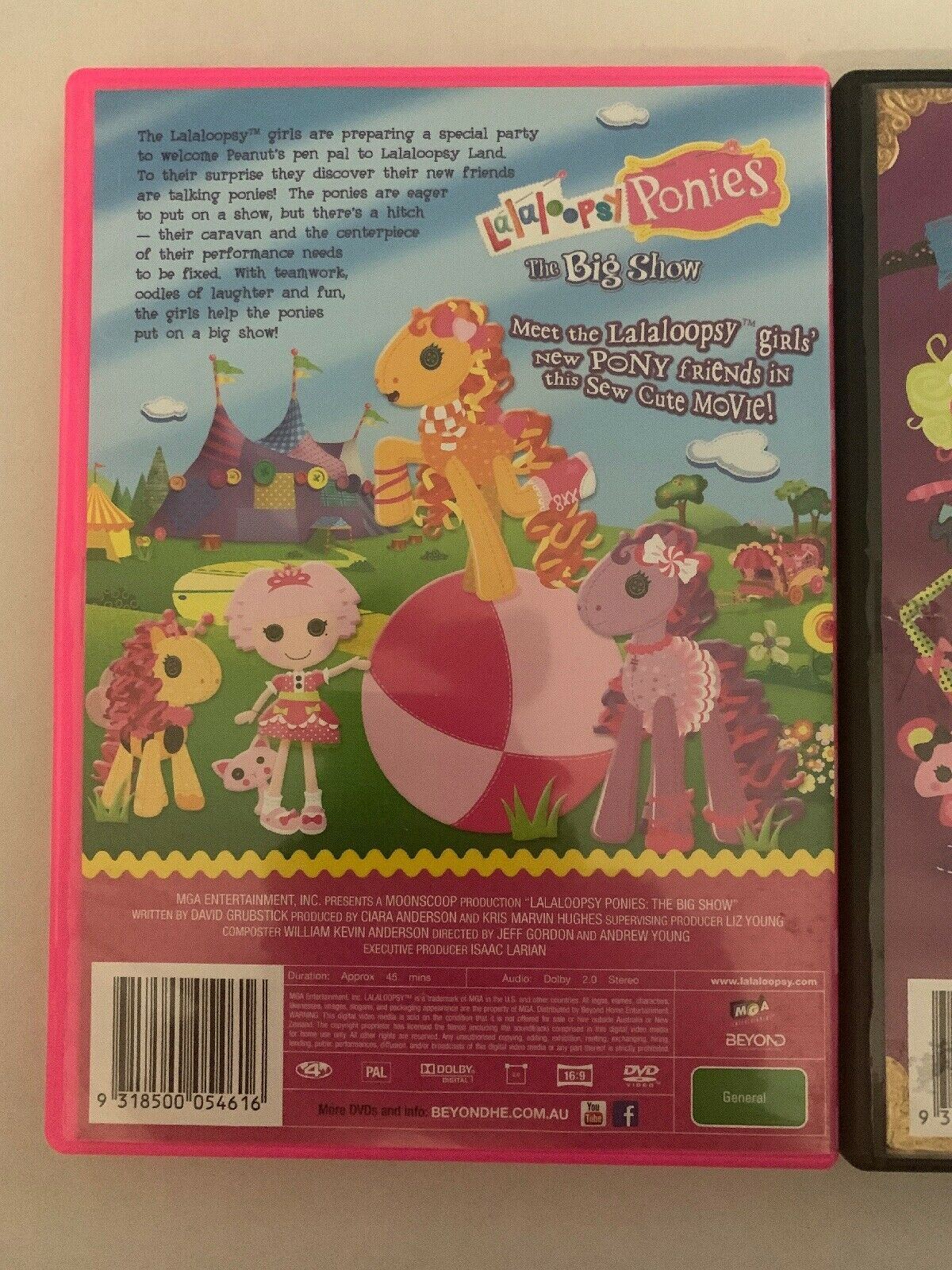 Lalaloopsy Ponies X3 DVD - The Big Show (DVD, 2014) Sew Magical Tale, Sew Cute