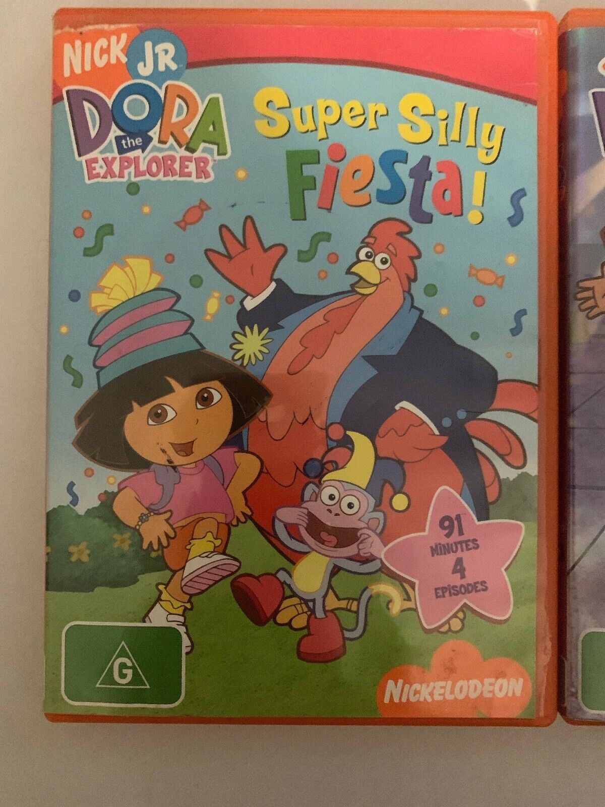 3x Dora The Explorer DVD - Dance To The Rescue, Super Silly Fiesta, It's a party