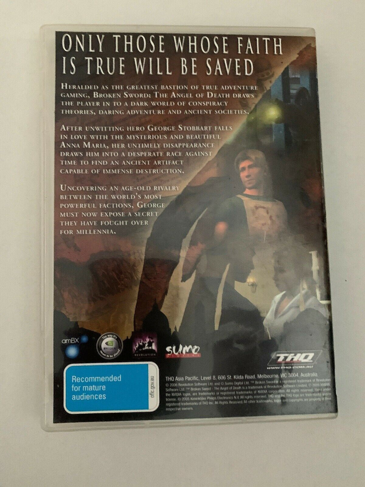 Broken Sword The Angel Of Death (PC DVD-ROM 2006) Used