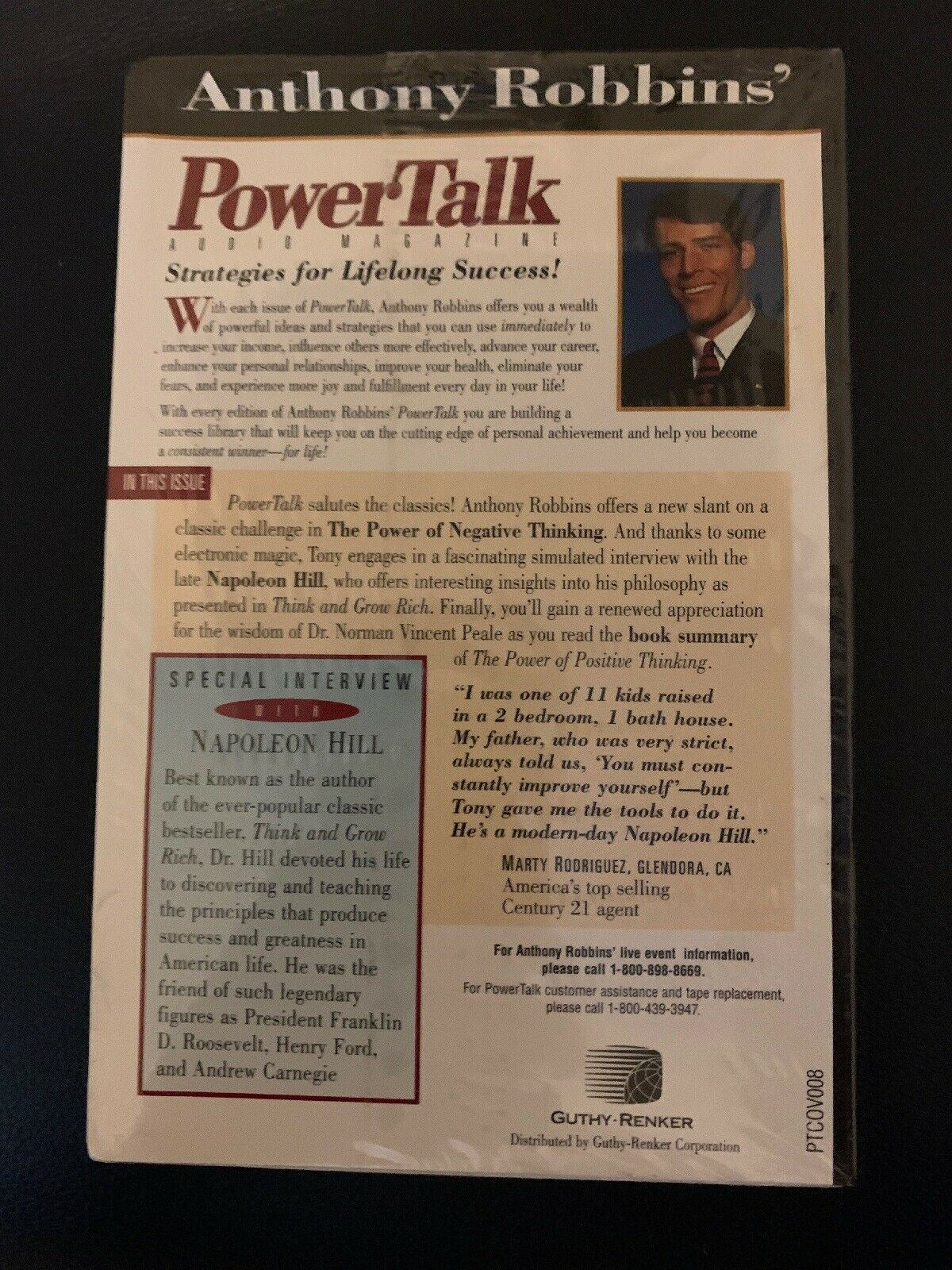 *New & Sealed* Anthony Robbins Power Talk Audio Magazine Cassette Tape