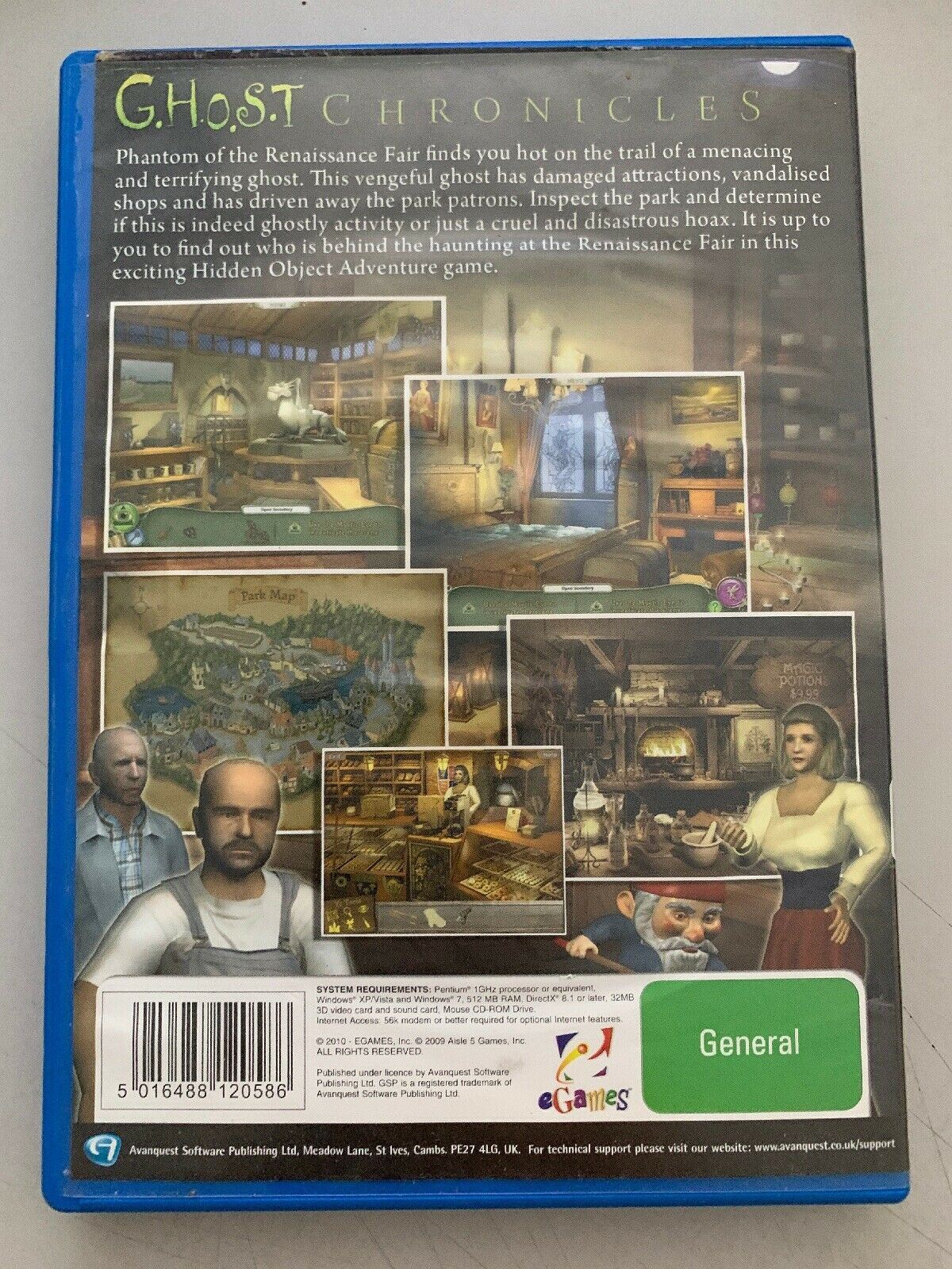 Ghost Chronicles Phantom of the Renaissance Fair (PC CD-ROM Game) Hidden Object