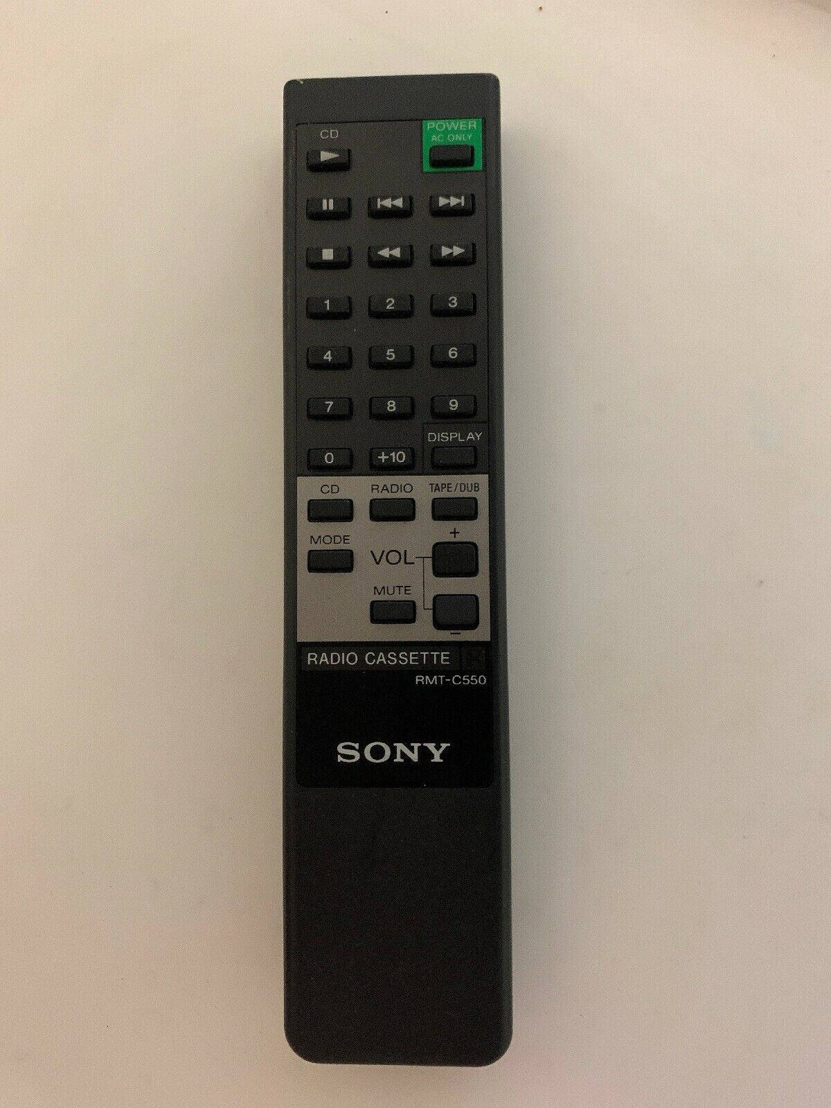 Genuine Sony RMT-C550 Radio Cassette Remote Control (No Battery Lid)