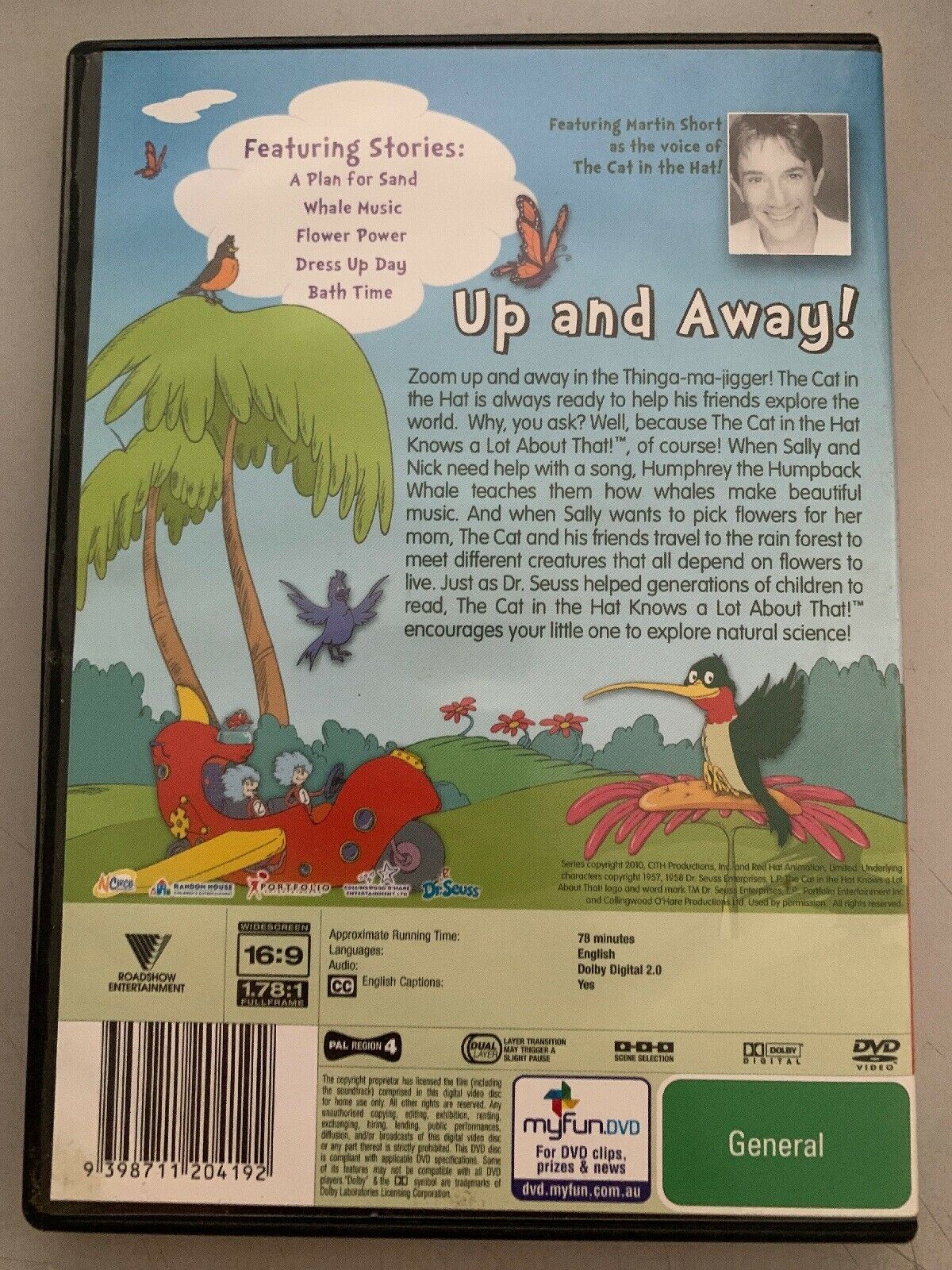 The Cat In The Hat Knows A Lot About That! - Up And Away! (DVD, 2011) Region 4