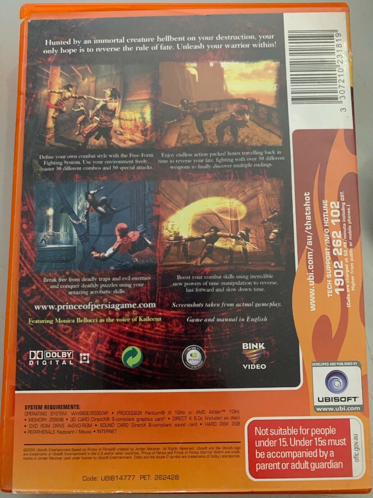 2x Prince of Persia: Warrior Within & The Sands Of Time - PC DVD Action Game