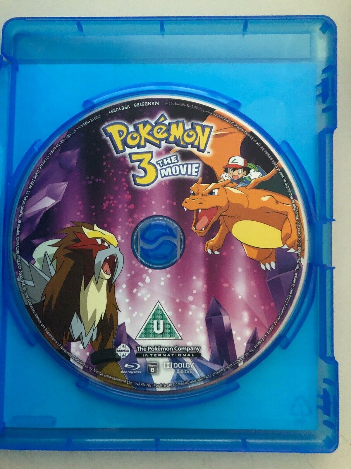 Pokemon 3: The Movie (Blu-ray) BD Region B Australia - FREE Aus postage
