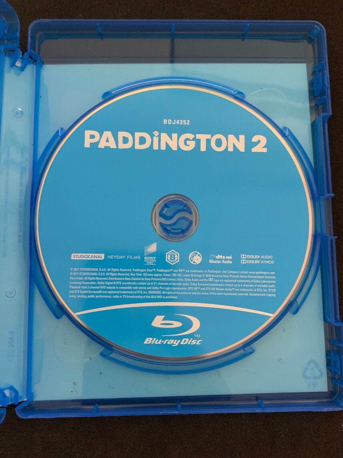 Paddington 2 (Blu-ray, 2018) Region B