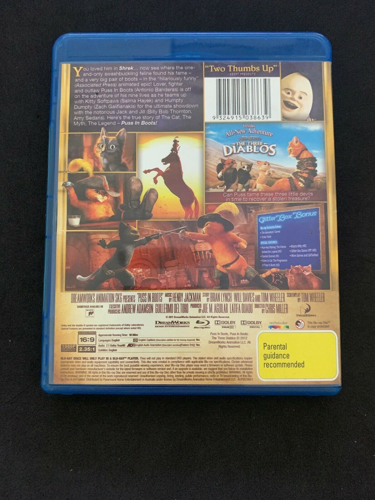 Puss in Boots - Blu-Ray Region B