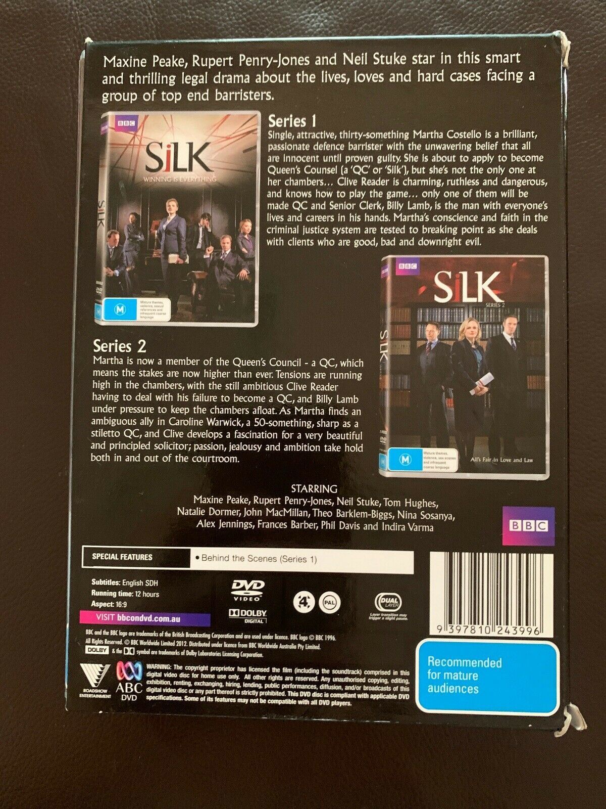 Silk : Series 1-2 (DVD, 2012) BBC Region 4