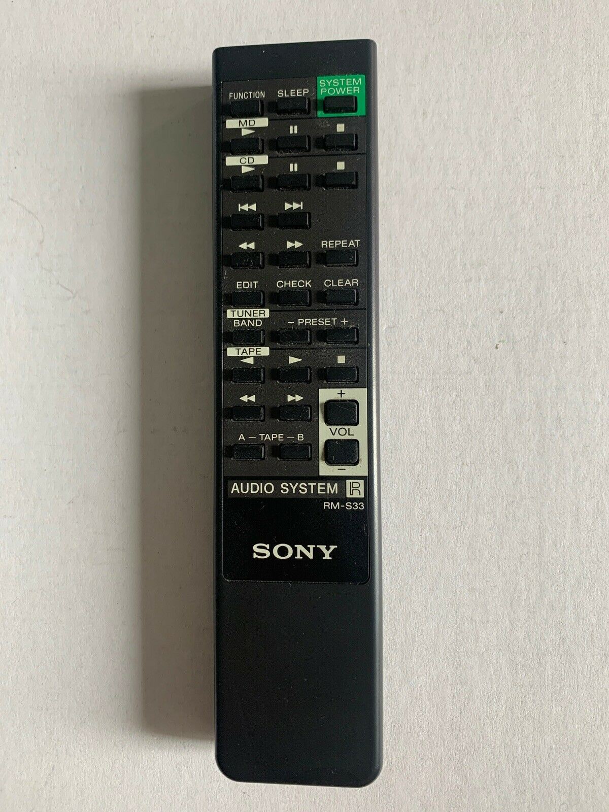 Genuine Sony RM-S33 Remote Control For Audio System for HCDH801, MHCS30