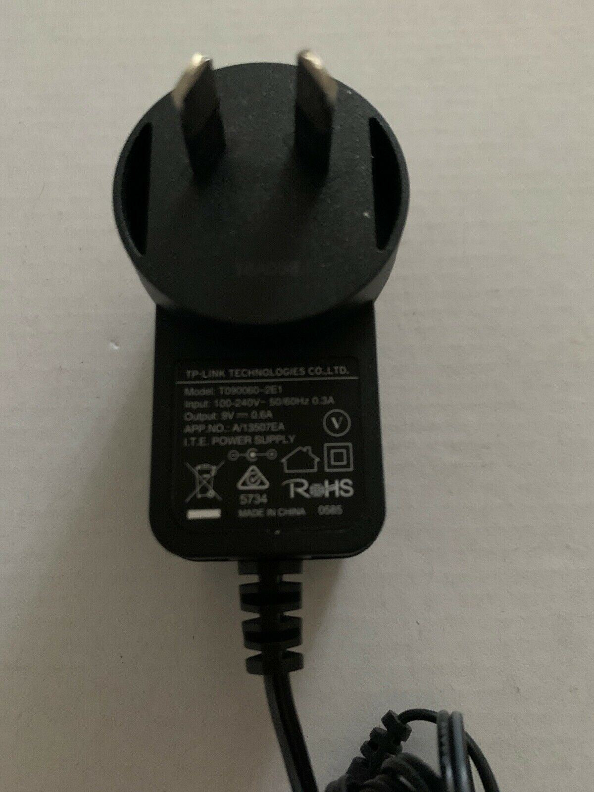 Genuine TP-Link T090060-2E1 AC Adapter 9V 0.6A